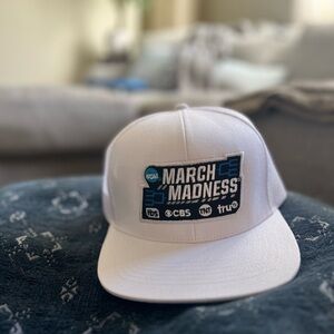 March Madness White Trucker Hat with Patch